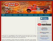 Tablet Screenshot of burtonsfire.com